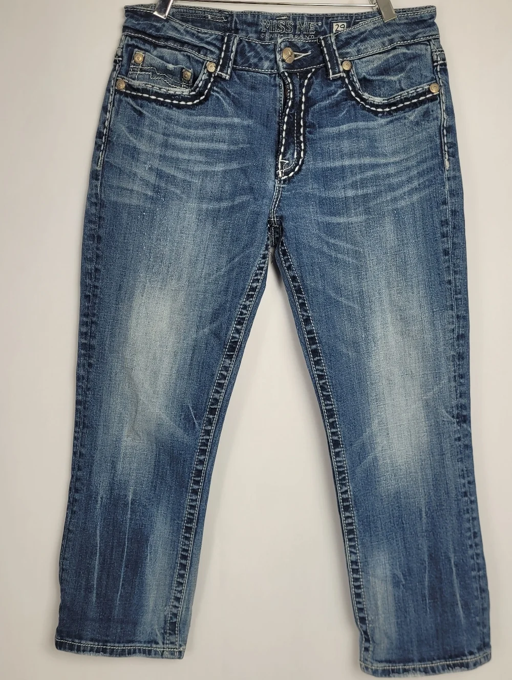 Miss Me Boyfriend Cropped Capri JB1026P4 Jeans Size 29